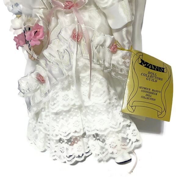 Seymour Mann Bride Doll 16" Tall Porcelain in Original Box With COA - Picture 6 of 8